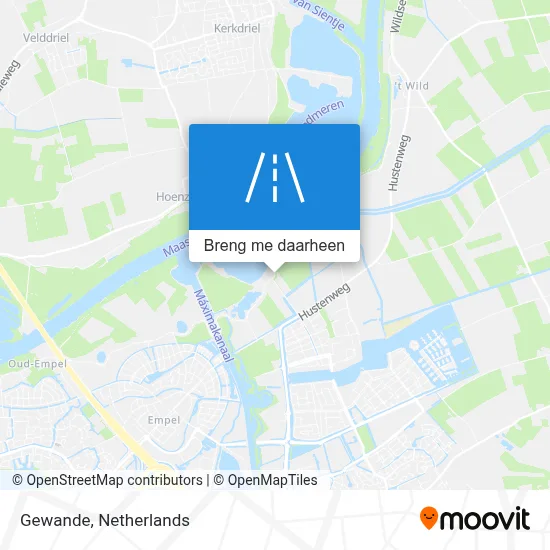 Gewande kaart