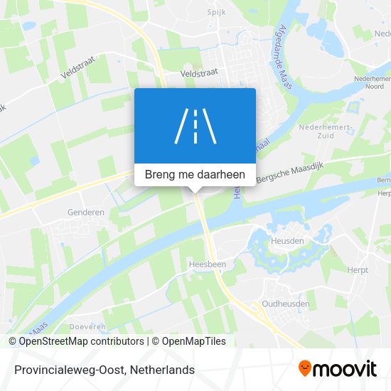 Provincialeweg-Oost kaart