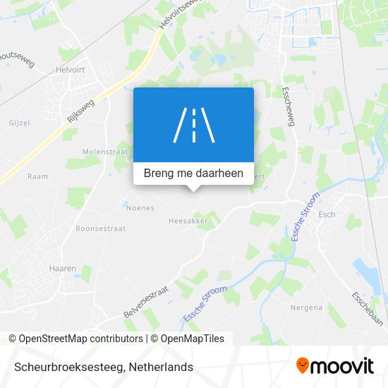 Scheurbroeksesteeg kaart