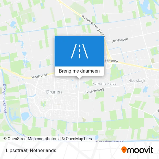 Lipsstraat kaart