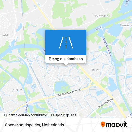 Goedenaardspolder kaart