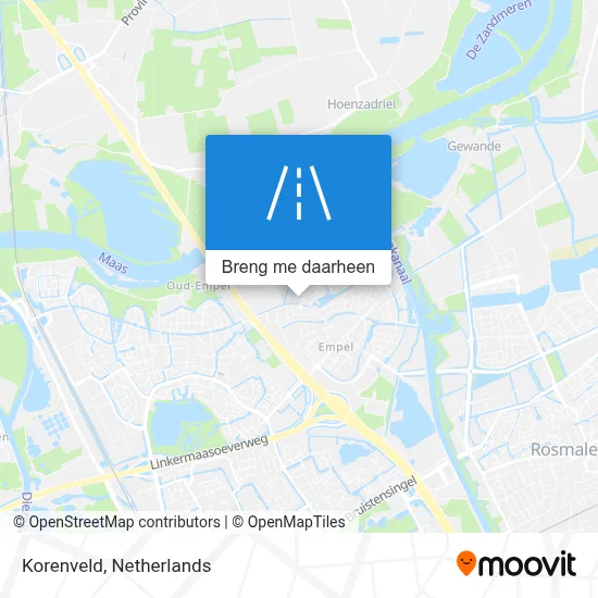 Korenveld kaart