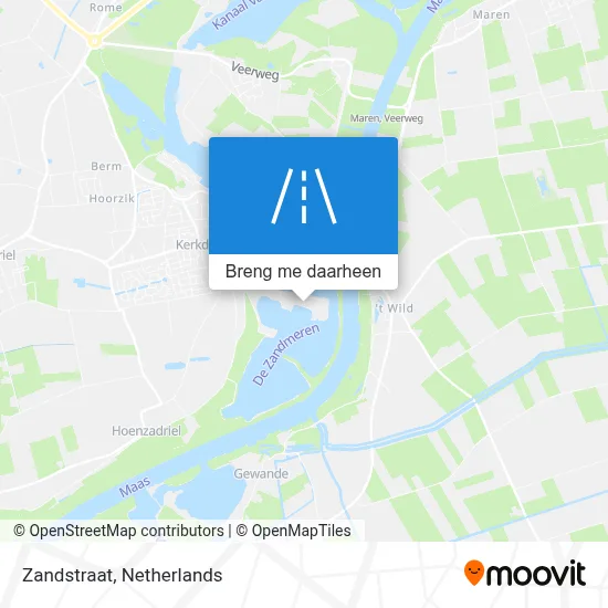 Zandstraat kaart