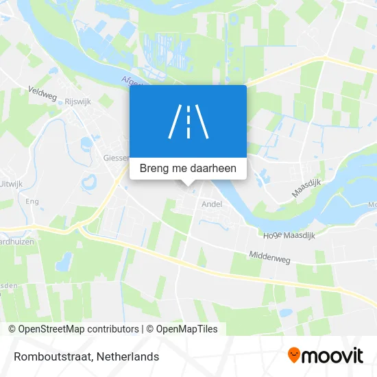 Romboutstraat kaart