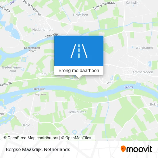 Bergse Maasdijk kaart