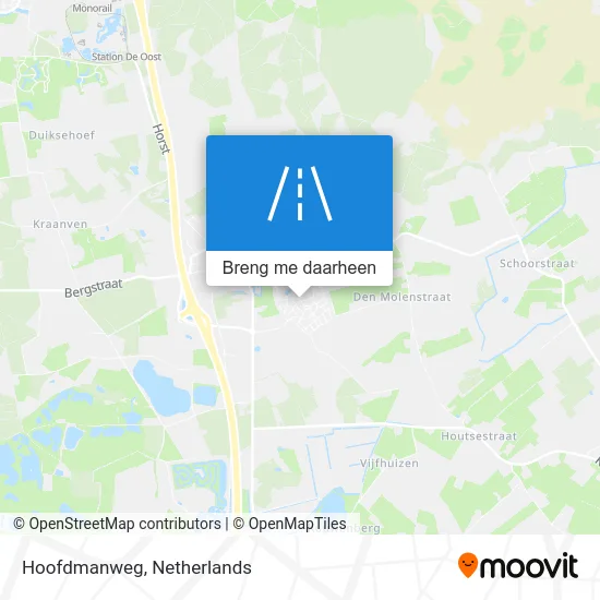 Hoofdmanweg kaart