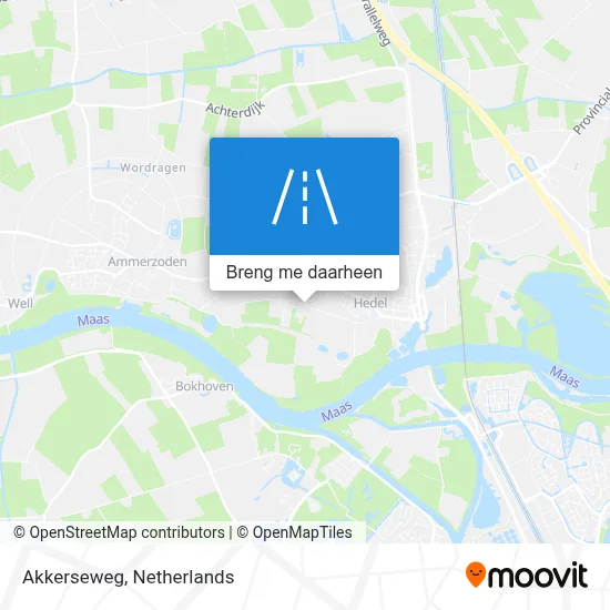 Akkerseweg kaart
