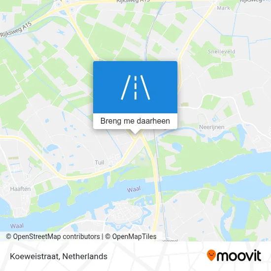 Koeweistraat kaart