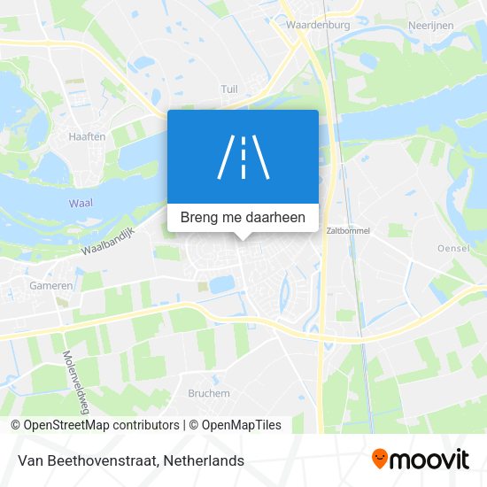 Van Beethovenstraat kaart