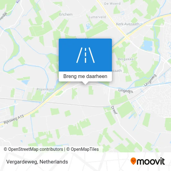 Vergardeweg kaart