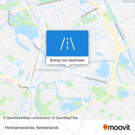 Hinthamereinde kaart