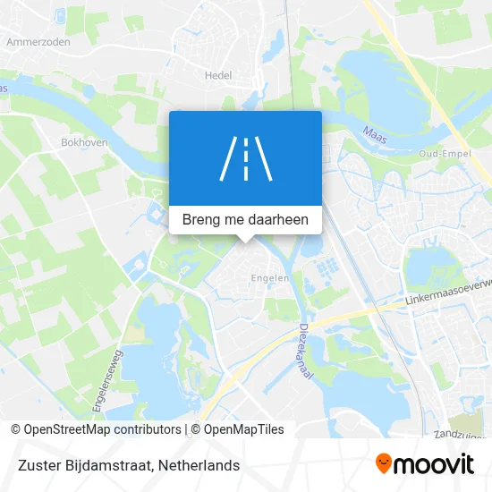 Zuster Bijdamstraat kaart