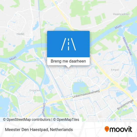 Meester Den Haestpad kaart
