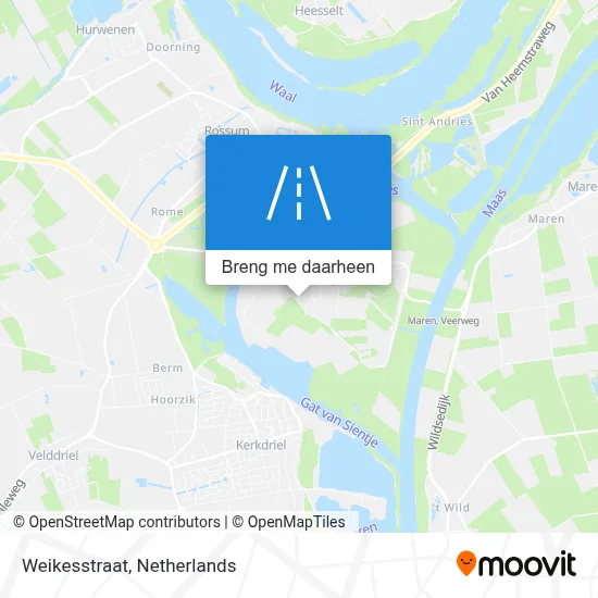Weikesstraat kaart