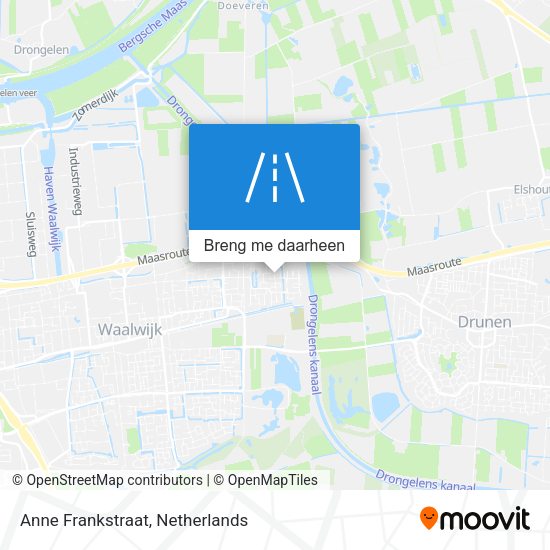 Anne Frankstraat kaart