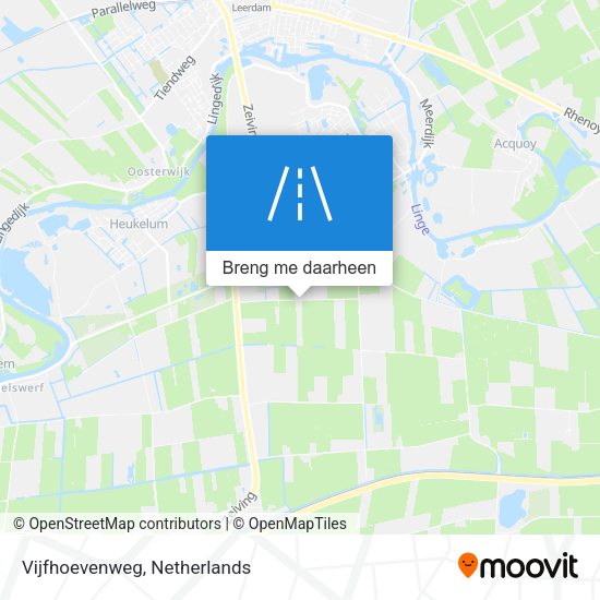 Vijfhoevenweg kaart