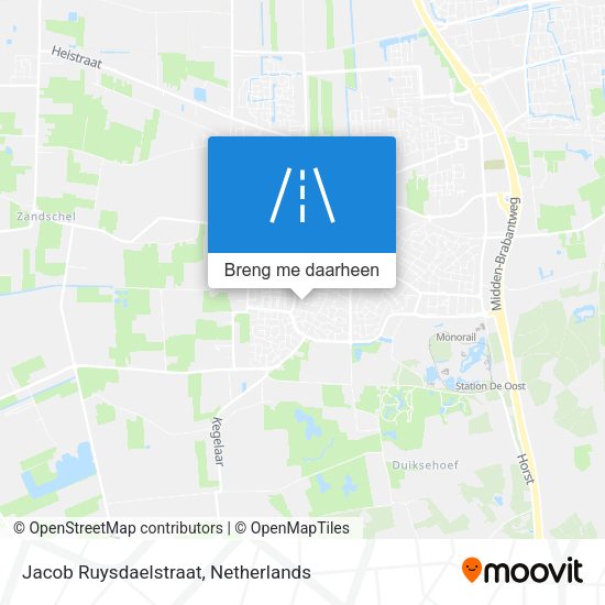 Jacob Ruysdaelstraat kaart
