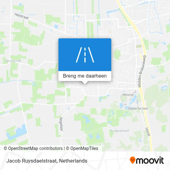 Jacob Ruysdaelstraat kaart