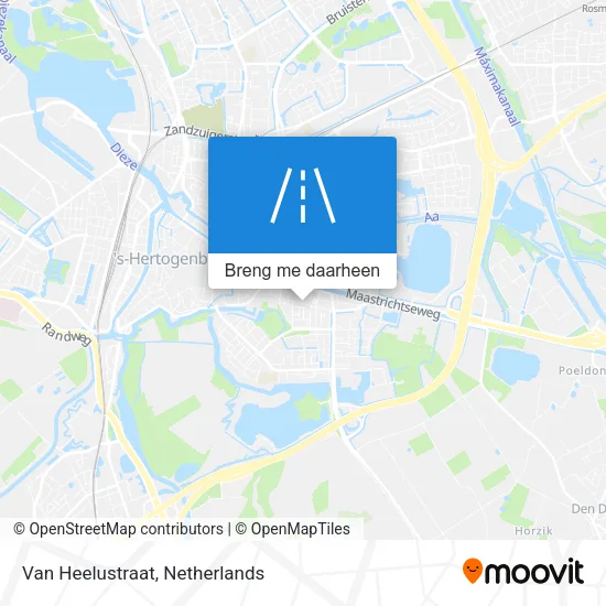 Van Heelustraat kaart