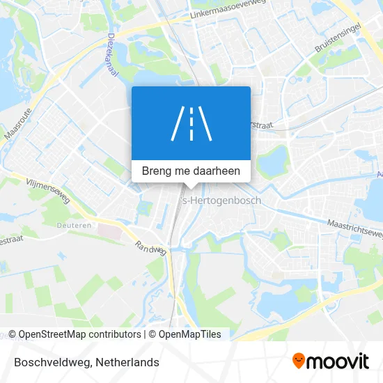 Boschveldweg kaart