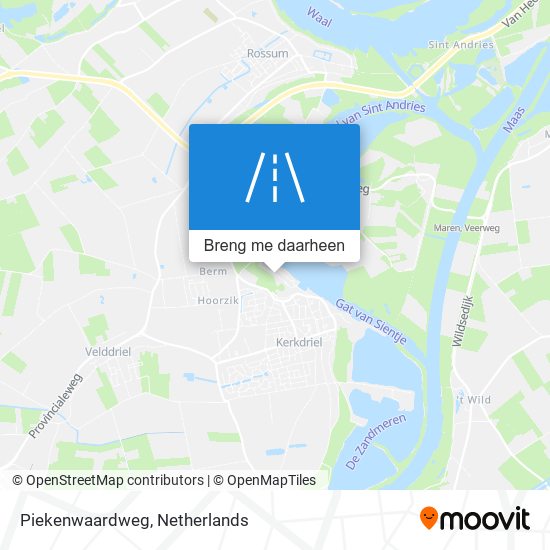 Piekenwaardweg kaart