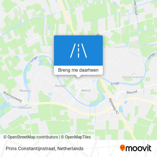 Prins Constantijnstraat kaart