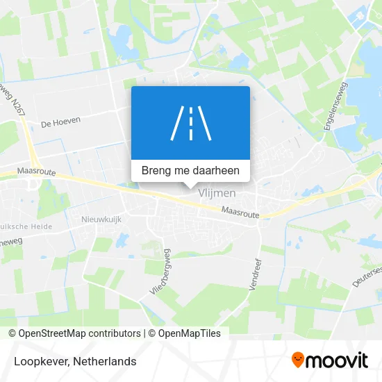 Loopkever kaart