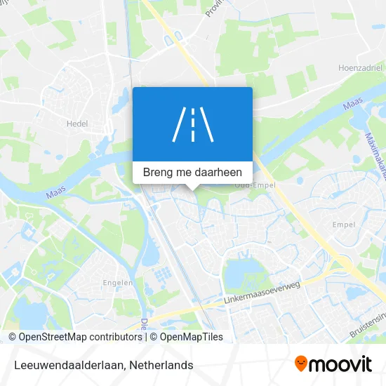 Leeuwendaalderlaan kaart