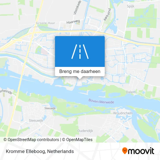Kromme Elleboog kaart