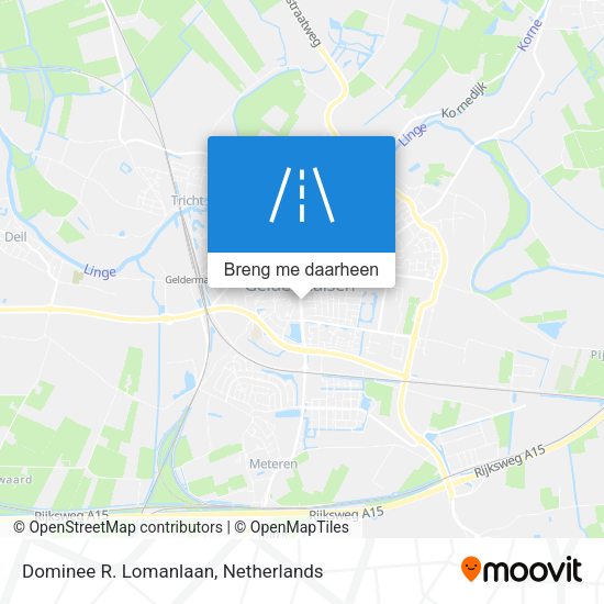 Dominee R. Lomanlaan kaart