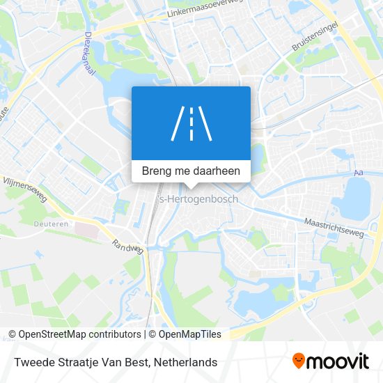 Tweede Straatje Van Best kaart