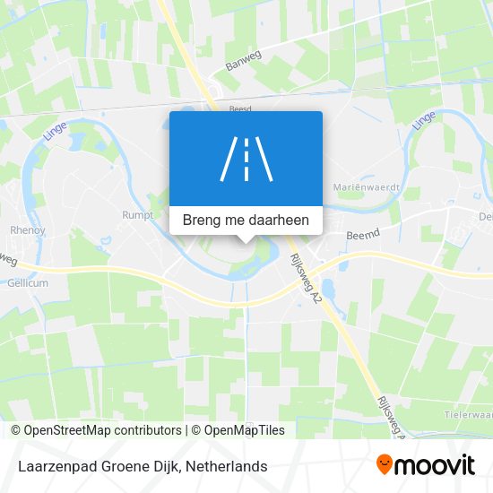 Laarzenpad Groene Dijk kaart