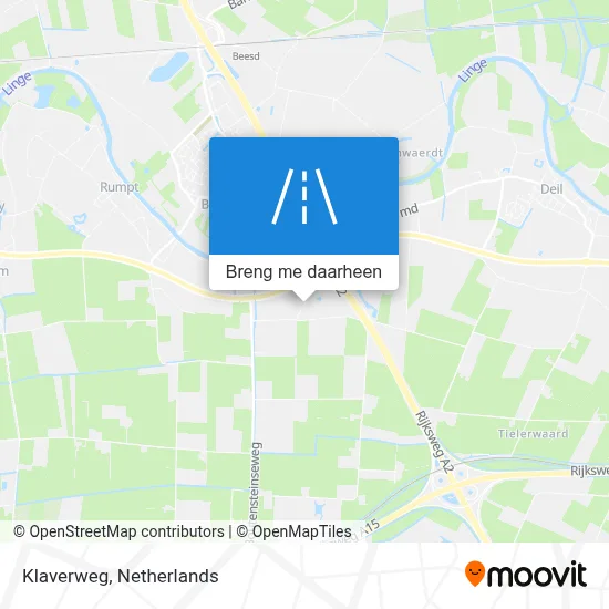Klaverweg kaart