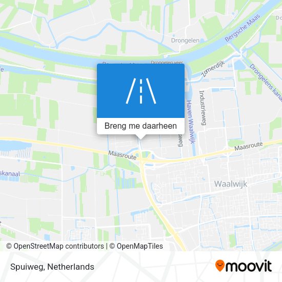 Spuiweg kaart