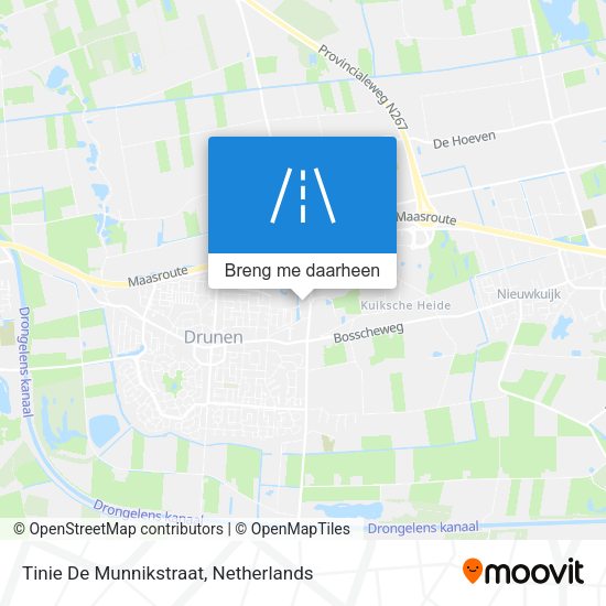 Tinie De Munnikstraat kaart