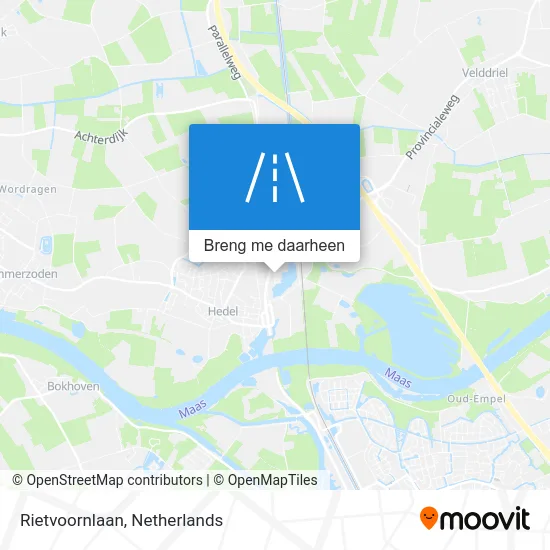 Rietvoornlaan kaart