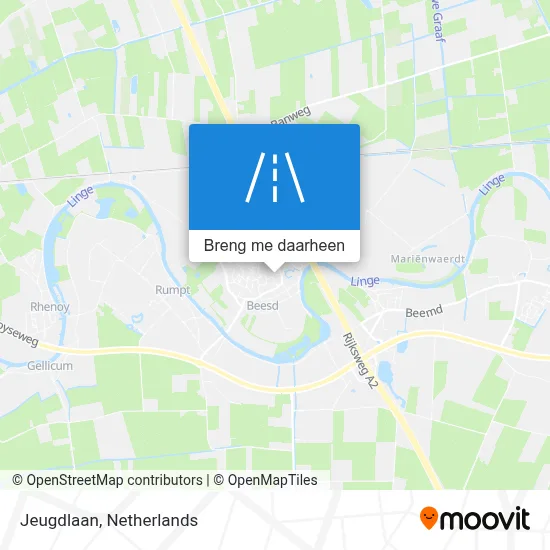 Jeugdlaan kaart