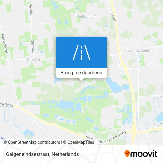 Galgeneindsestraat kaart