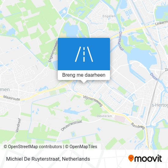 Michiel De Ruyterstraat kaart