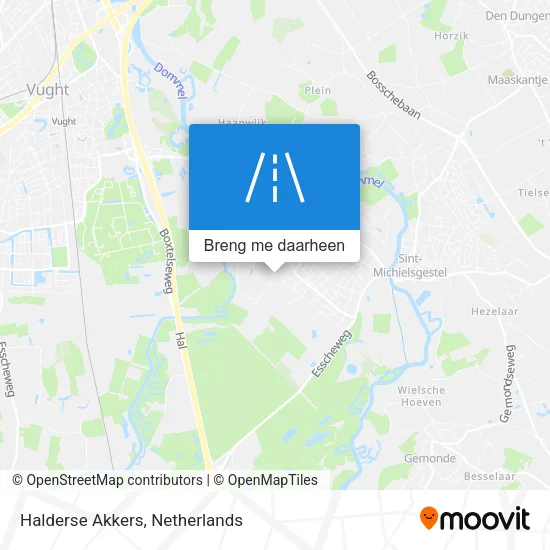 Halderse Akkers kaart