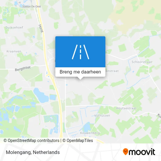 Molengang kaart