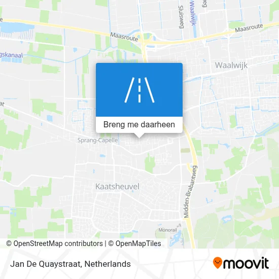 Jan De Quaystraat kaart