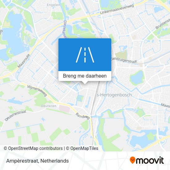 Ampèrestraat kaart