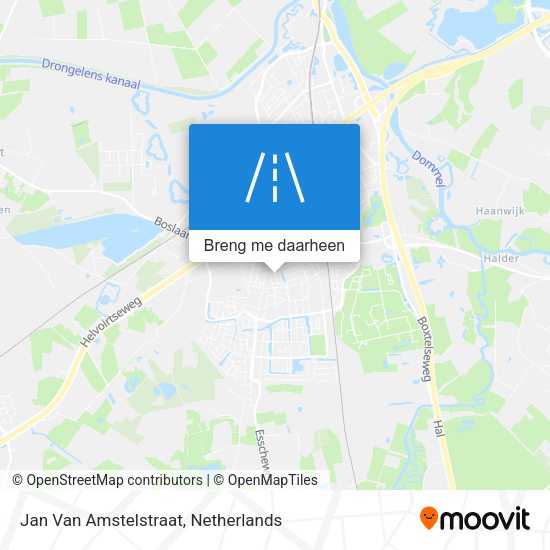 Jan Van Amstelstraat kaart
