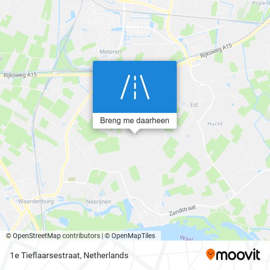 1e Tieflaarsestraat kaart