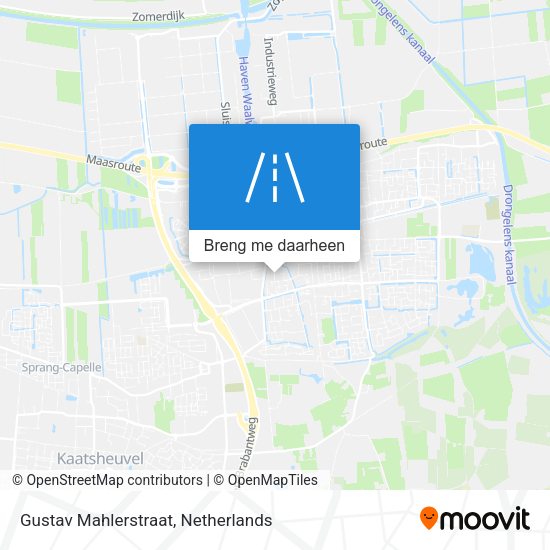 Gustav Mahlerstraat kaart