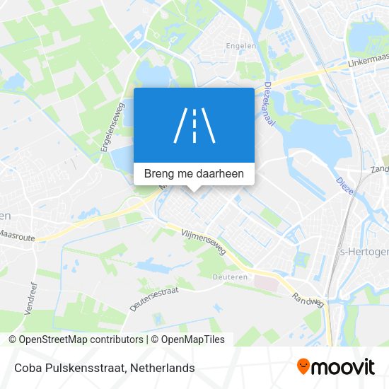 Coba Pulskensstraat kaart