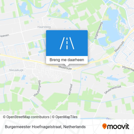 Burgemeester Hoefnagelstraat kaart