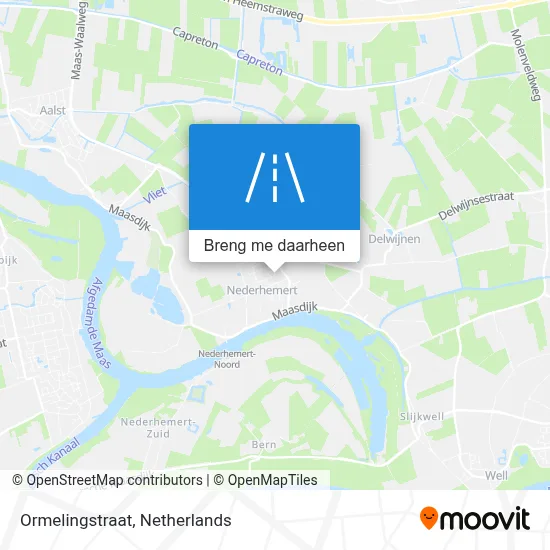 Ormelingstraat kaart