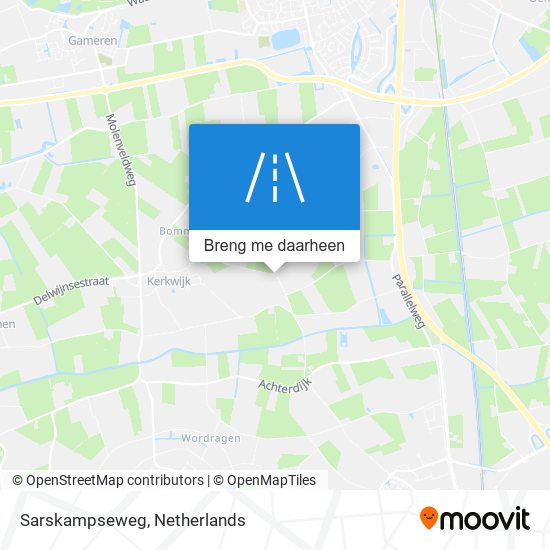 Sarskampseweg kaart